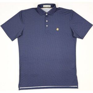 Holderness Bourne Mens Aces Polo Shirt Sz Large Tailored Colorado Golf Poker AOP